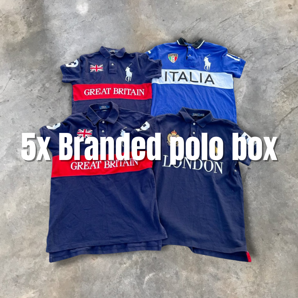 5x Branded Polo Box